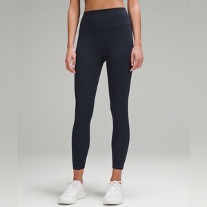 Lululemon Wunder Train High Rise Tight with Pockets 25”, True Navy